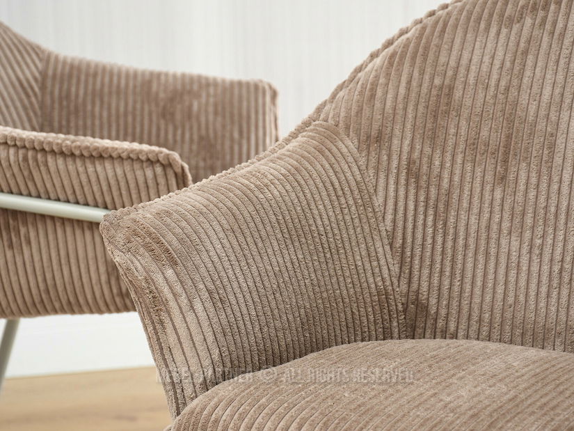 Stolička Val (karamel + béžová)