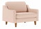 Kreslo Robia L (lososová + orech)