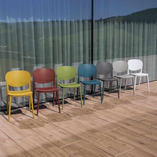 Scaun de grădină Fredd (gri închis) 