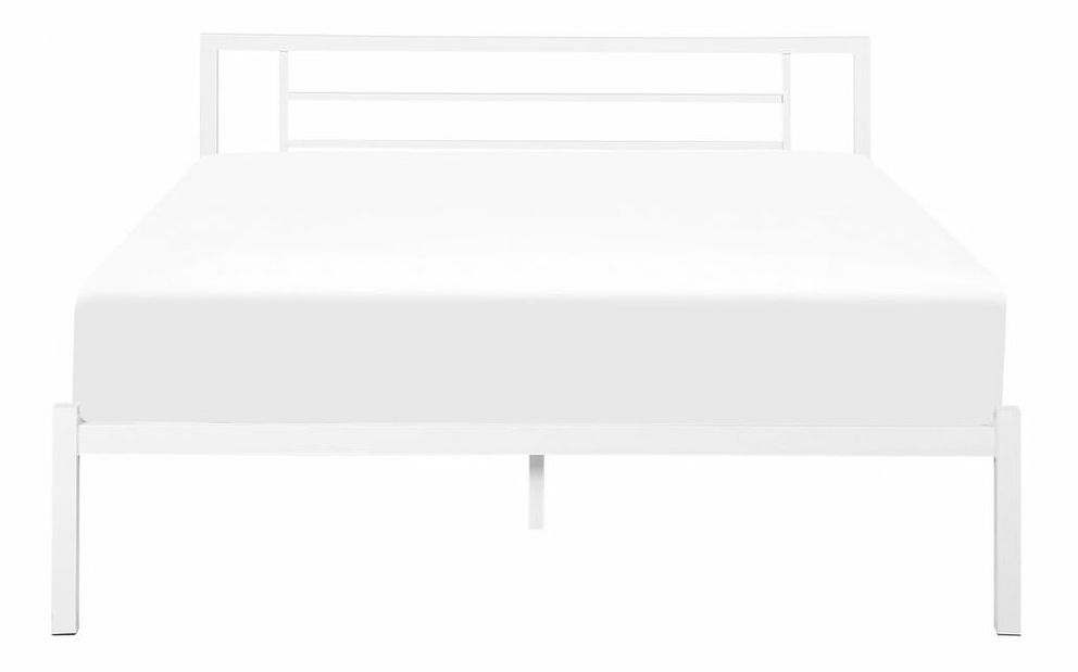 Manželská posteľ 140 cm Cush (biela) (s roštom)