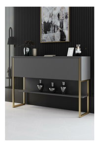 Konzolasztal Luna 4 (arany + antracit)