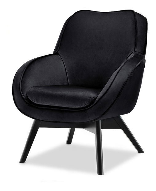 Dizájnos fotel Merch (fekete)