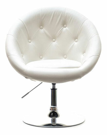 Fotoliu Lush 3 (alb + auriu)