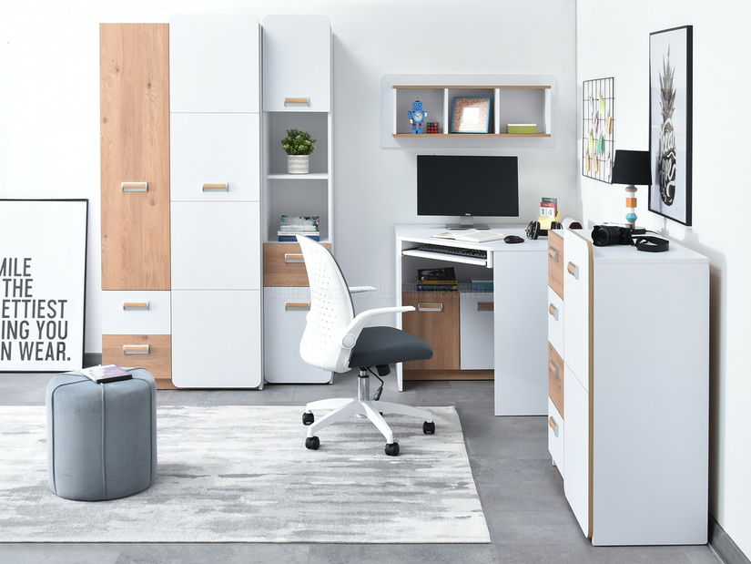 Mobilier cameră studenți Clerigo 05 (alb)