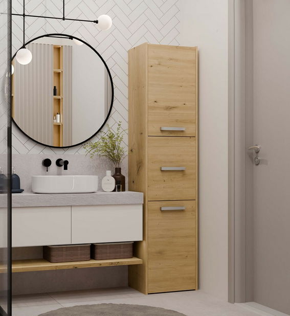 Kúpeľňová skrinka Samways 4 (dub artisan)