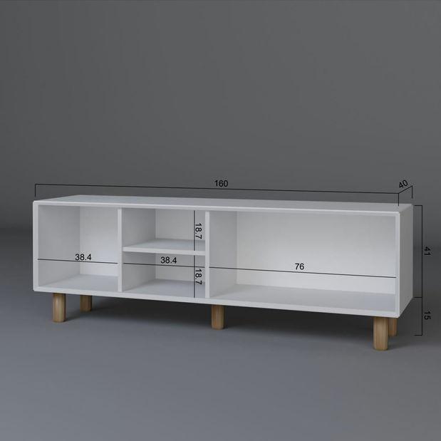 TV skrinka Bohema (biela)