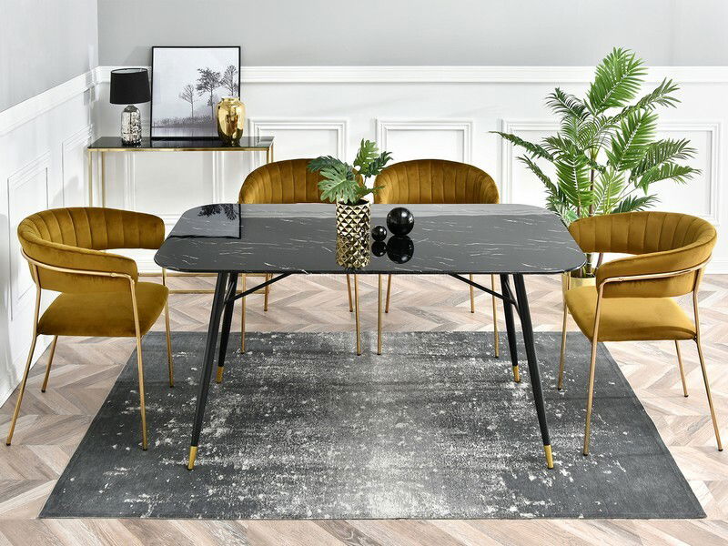 Jedálenský stôl Barno (čierna)