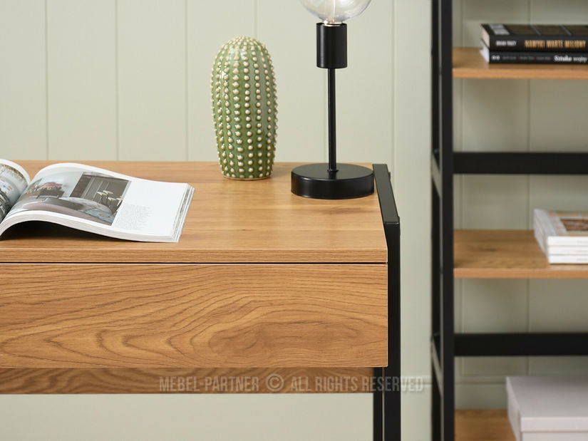 PC asztal Norway (tölgy + fekete)