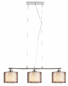 Závesné svietidlo Anastasia 2630 (chrómová + hnedá)