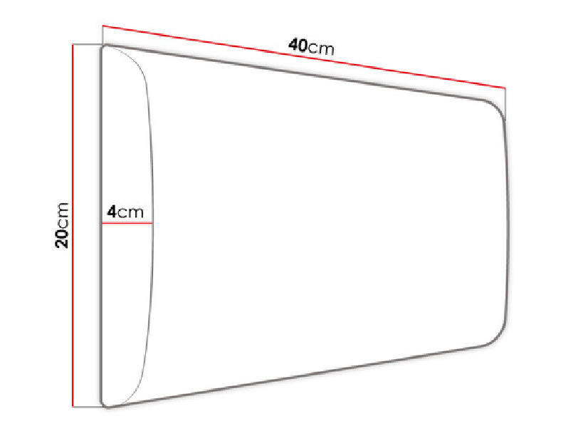 Čalúnený nástenný panel Pazara 40x20 (manila 16)