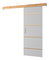 Uși culisante 90 cm Sharlene IV (alb mat + stejar artisan + auriu)