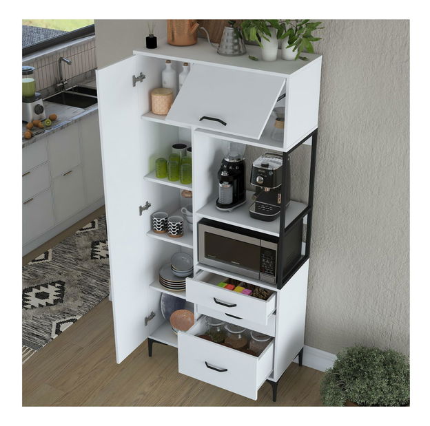 Dulap cu rafturi Jenaretta 112 (alb)