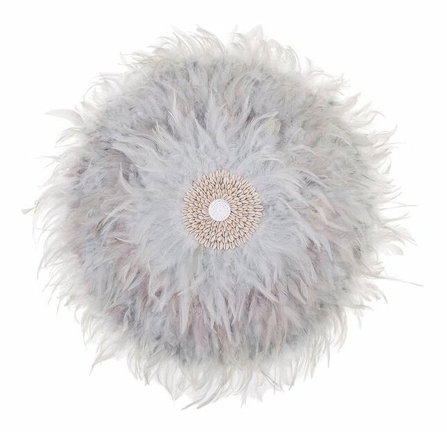 Decorație de perete JILIAN 60 cm (pene) (gri)
