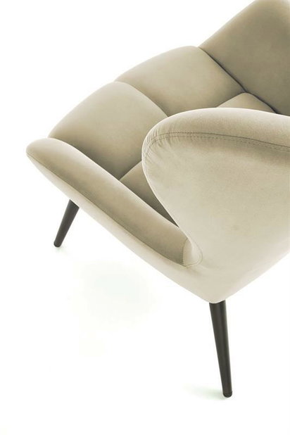 Fotoliu de design Tawanna (bej)