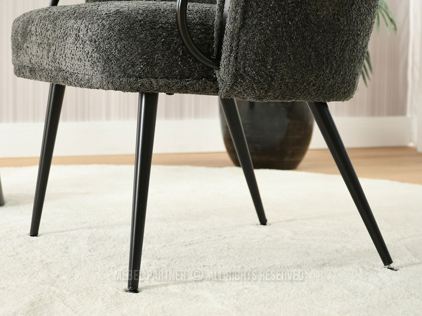 Fotoliu Carma F (grafit + negru)