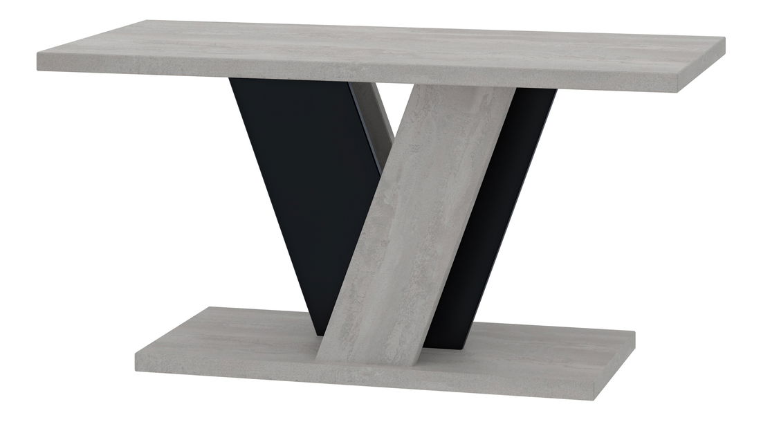 Masă de cafea Venag (gri deschis + Negru)