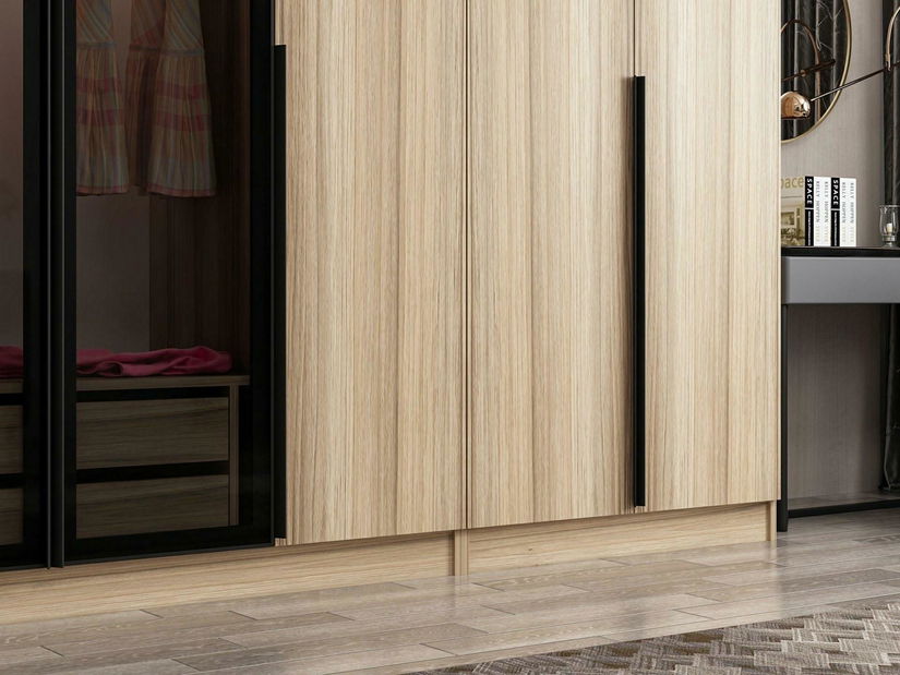 Ormar za garderobu Kalia 7822 (siva + hrast)