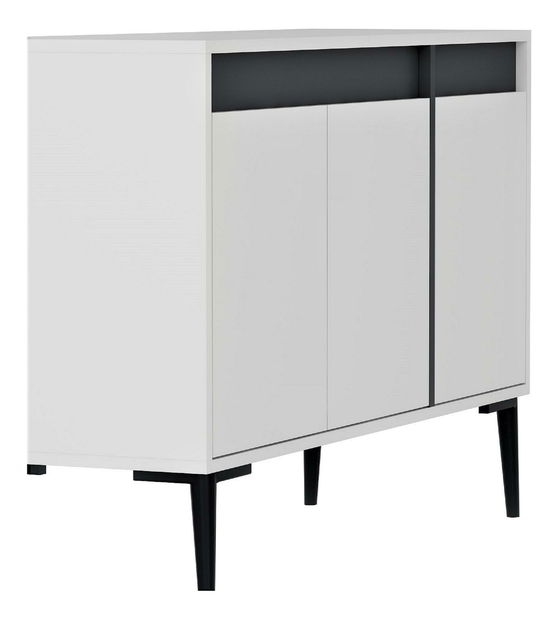 Skrinka Kasuma (biela + antracit) 