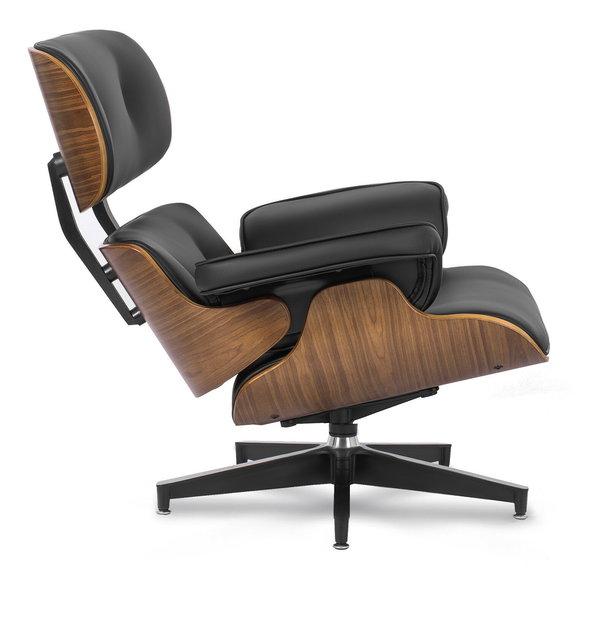 Kreslo s podnožkou Procesion (čierna) 