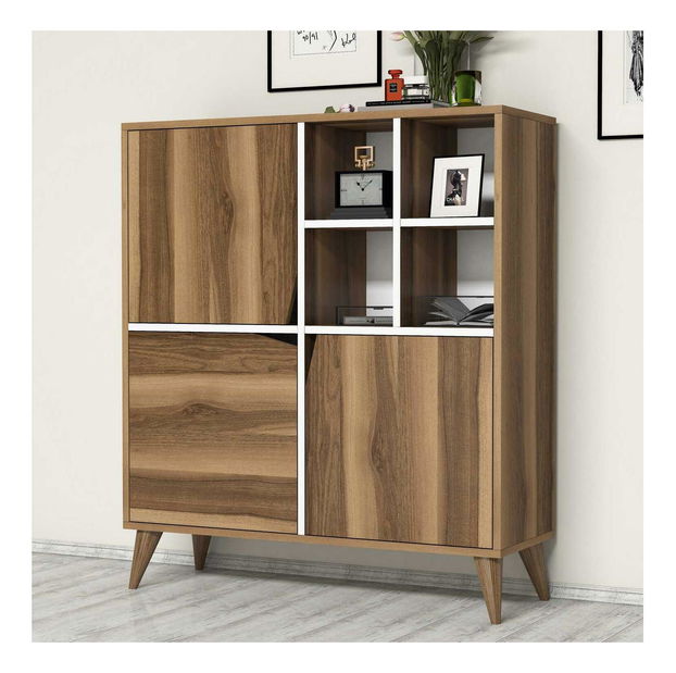 Szekrény Phoebe (dió + fehér)