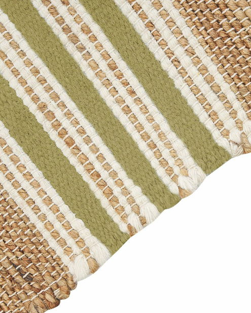 Covor 80 x 150 cm Miza (bej + verde)