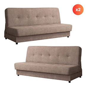 Set 2 kusov pohoviek Alibi (béžová) 