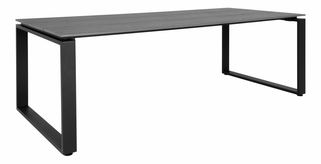 Záhradný stôl Dormeria (sivá + čierna)