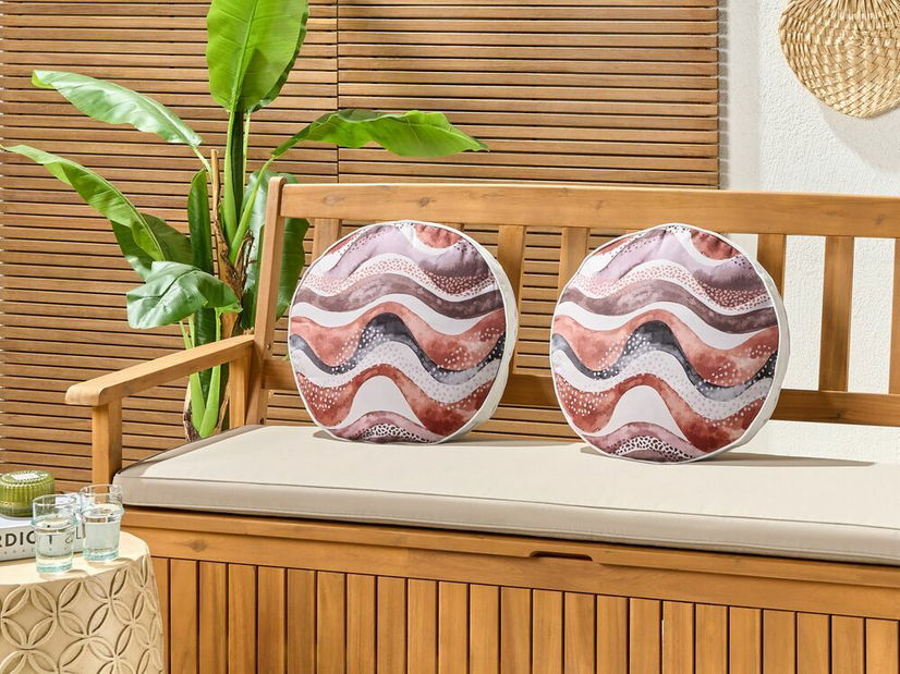 Set 2 buc perne decorative ⌀ 40 cm Sebor (maro)