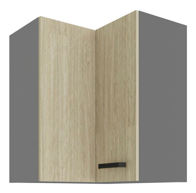 Felső sarok konyhaszekrény Scarmi 60 60 GN 72 2F 90 (korpus: antracit + front: herringbone scandi)