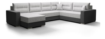 U alakú sarokkanapé Glide 3 (világosszürke + sötétszürke) (J)