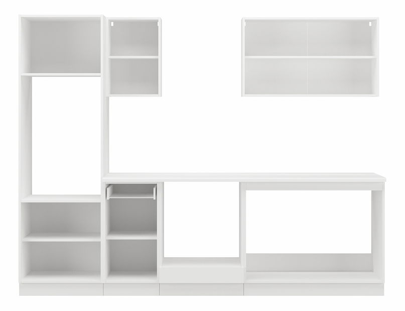 Bucătărie Tanith 260 cm (skagerrak + alb) *vânzare stoc