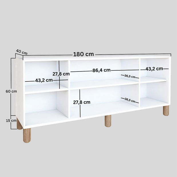 Comodă Naturalia K (alb)
