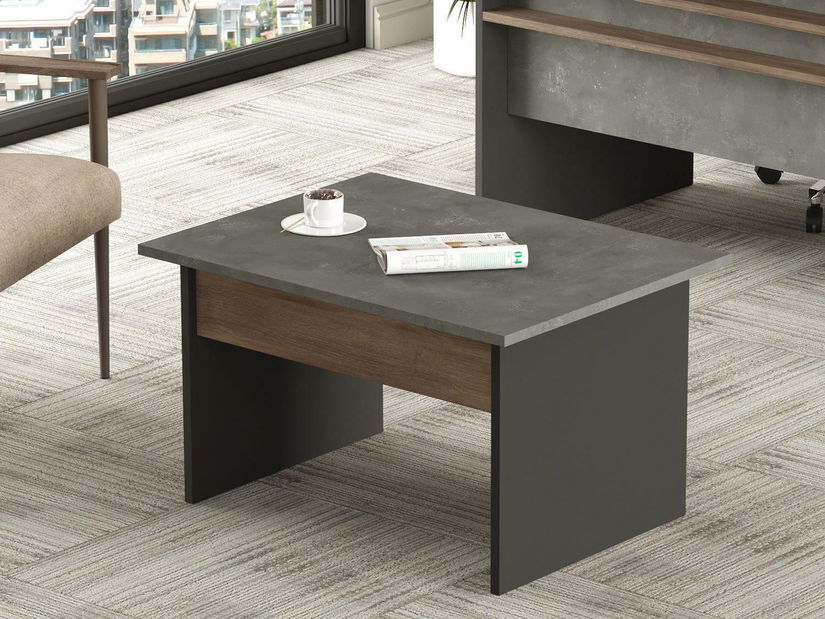 Konferenčný stolík Batasi 1 (hnedá + sivá + antracit)