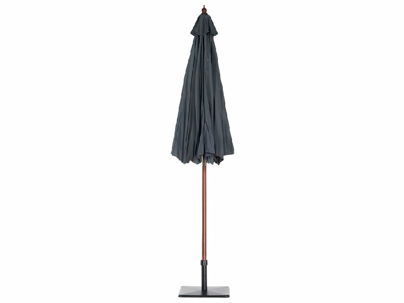 Umbrelă de grădină 270 cm TRATORIA II (lemn) (gri închis)