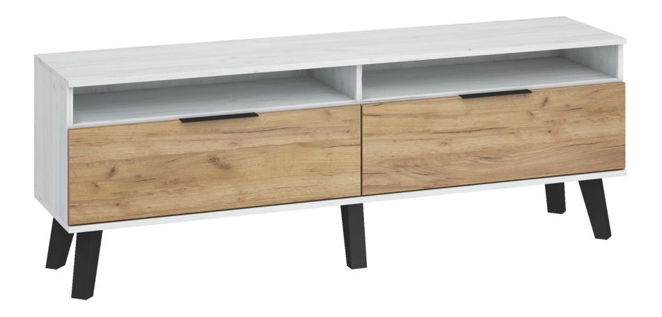 Masă TV/Dulap Shela SVN-11 (craft alb + craft auriu)