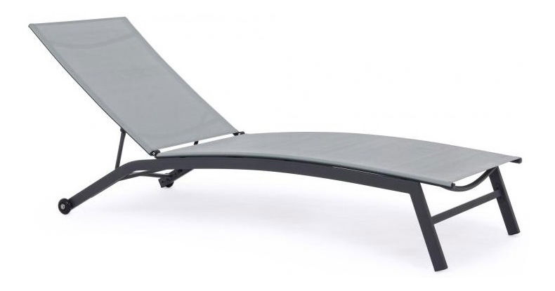 Șezlong de grădină Lina (gri)