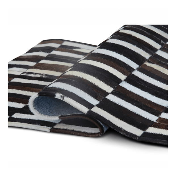 Covor din piele 201x300 cm Kazuko TYP 06 (piele de vită + motiv patchwork)