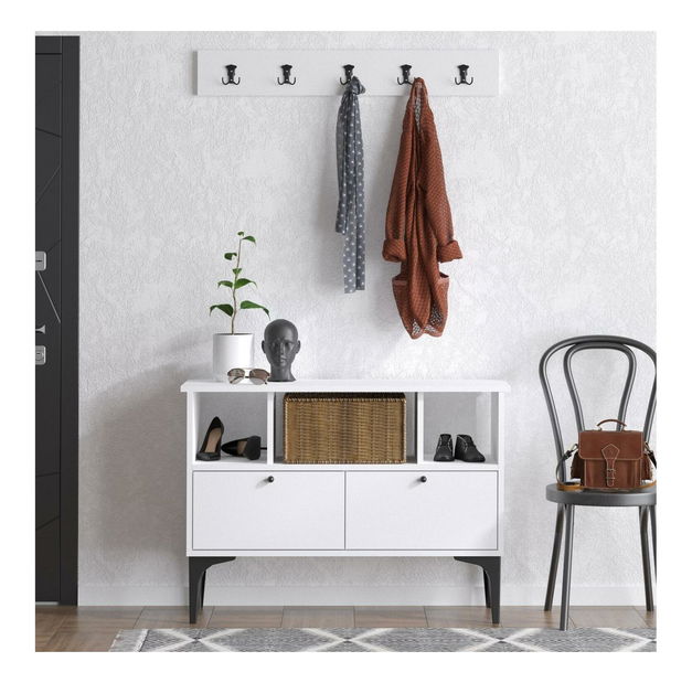 Predsieňová zostava Aliex 5 (biela + čierna)