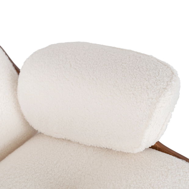 Fotelja sa tabureom Procesion (bijela) 