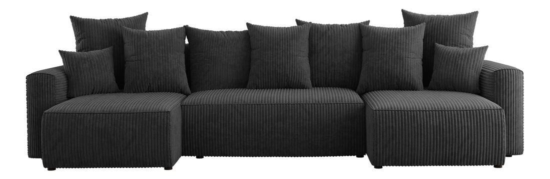 Kutna garnitura Denia U (crna)