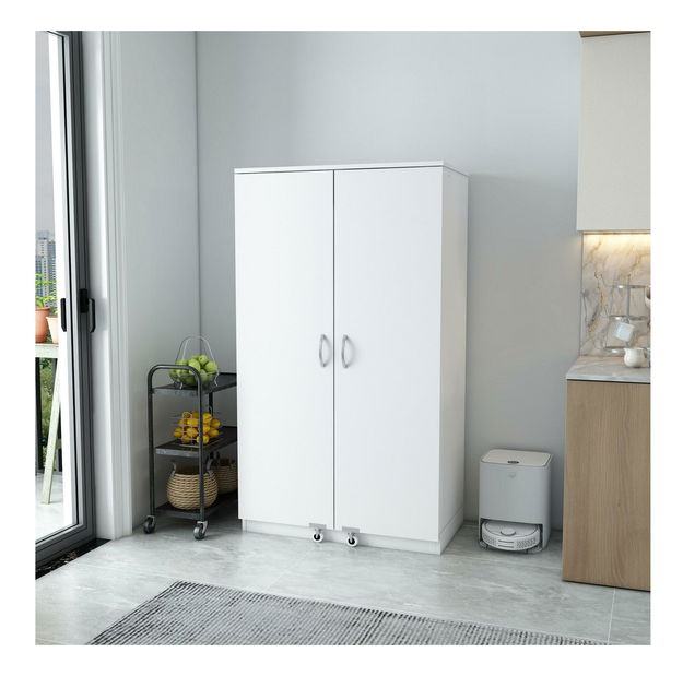 Potravinová kuchynská skrinka Passek (biela)