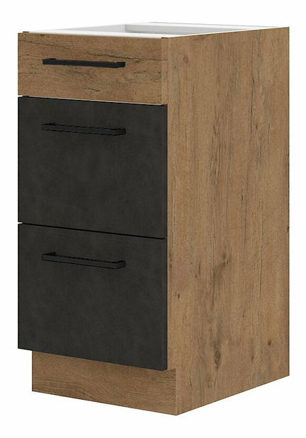 Donji kuhinjski ormarić Virion 40 D 3S BB QUADRO (hrast lancelot + matera)