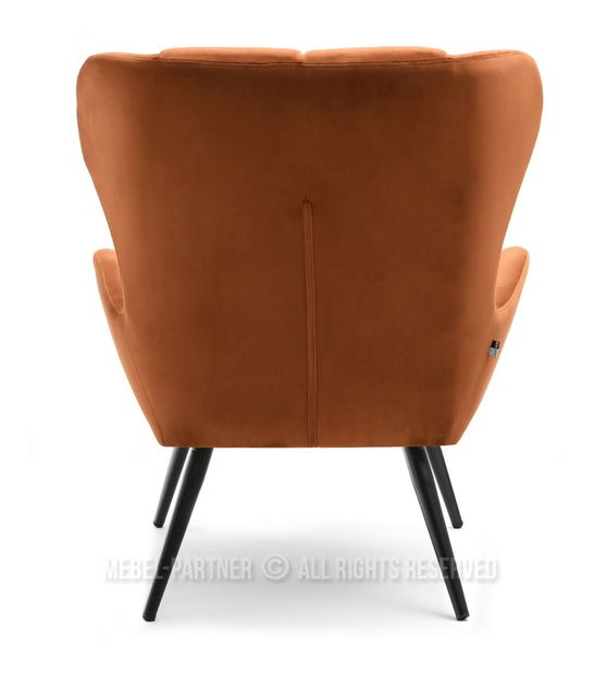 Kreslo Kikino (medená + čierna)