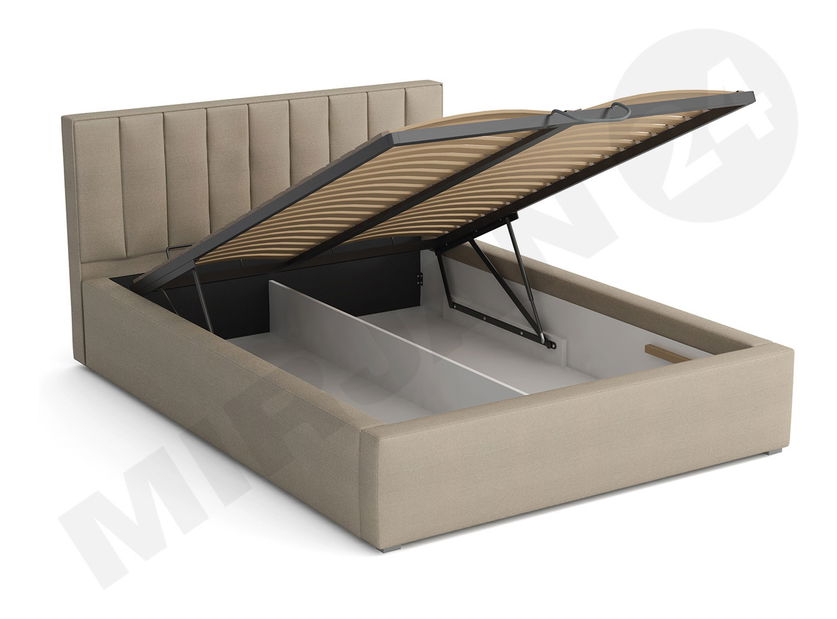 Manželská posteľ 160 cm Sonden (béžová) (s roštom) *výpredaj