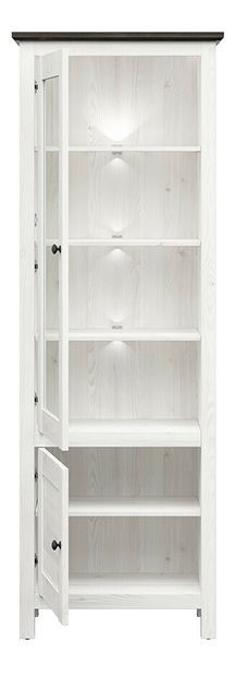 Vitrina Hesen REG1W1D/20/7 (s LED rasvjetom) (svijetli sibinjski ariš + bor larico)