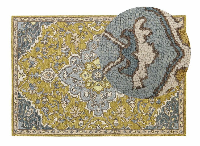 Covor 160 x 230 cm Mucu (galben)
