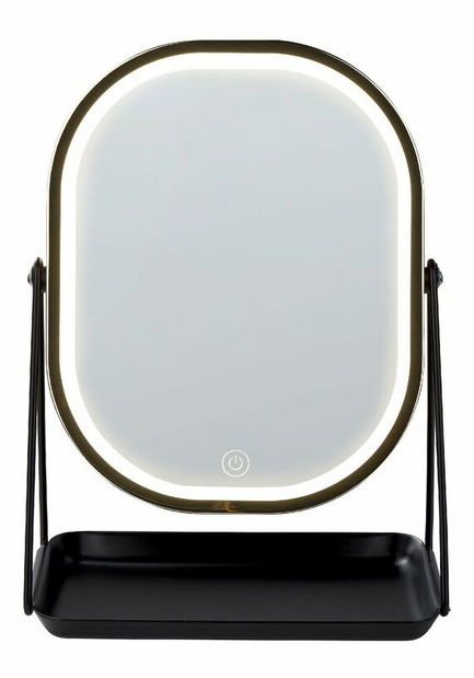 Kozmetičko ogledalo Dinora (zlatna) (s LED rasvjetom)