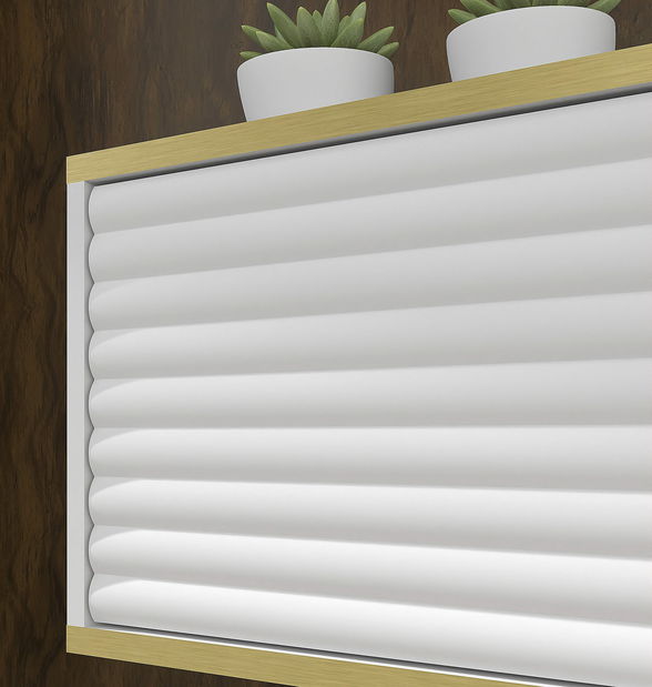 Masă TV 180 Subba (alb + Auriu)