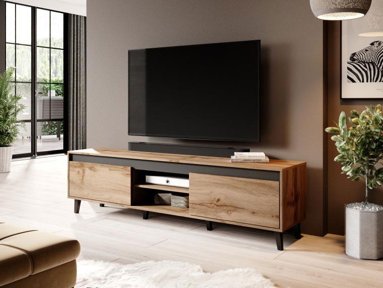 TV stolić Nell (crna + antracit)