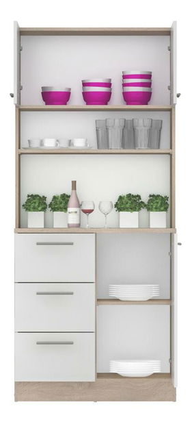 Kuhinjski kutak Lester NEW (hrast sonoma + bijela)